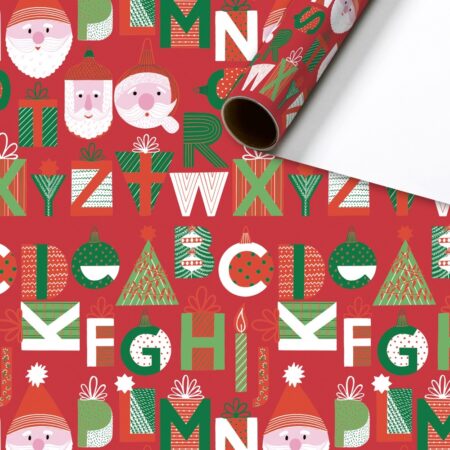 Basic Christmas Kids Kurzrollen Geschenkpapier