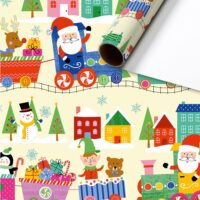 Basic Christmas Kids Kurzrollen Geschenkpapier