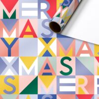 Basic Christmas Kids Kurzrollen Geschenkpapier