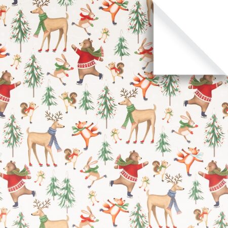 Eisflitzer Kinder Geschenkpapier Weihnachten Bogen