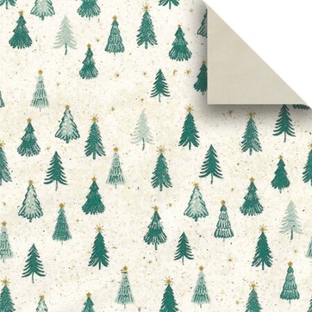 Tannenhain Gras Geschenkpapier Bogen