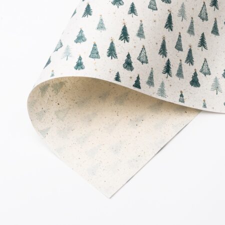Tannenhain Gras Geschenkpapier Bogen