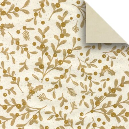 Wintermistel Gras Geschenkpapier Bogen