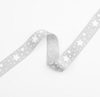 Lurex Puffsterne Geschenkband
