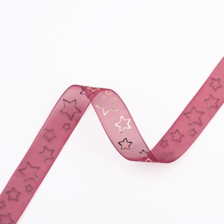Organza Sternen Geschenkband