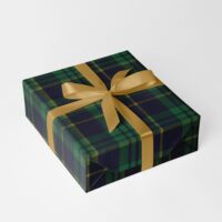 Tartanino Grün Geschenkpapier Weihnachten Rolle