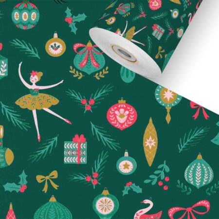 Happy Bär Blau Geschenkpapier Weihnachten Rolle