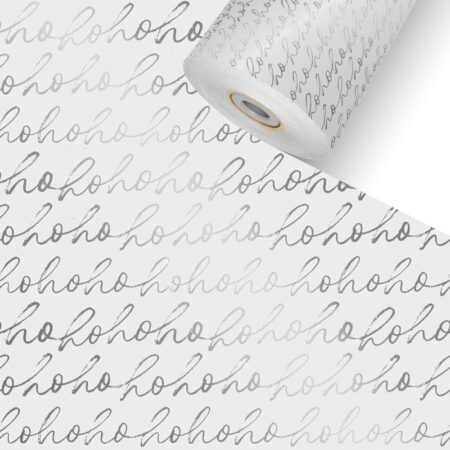 Hohoho Metallic Geschenkpapier Rolle