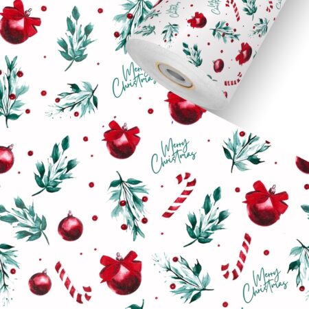 Winterholly Geschenkpapier Weihnachten Rolle