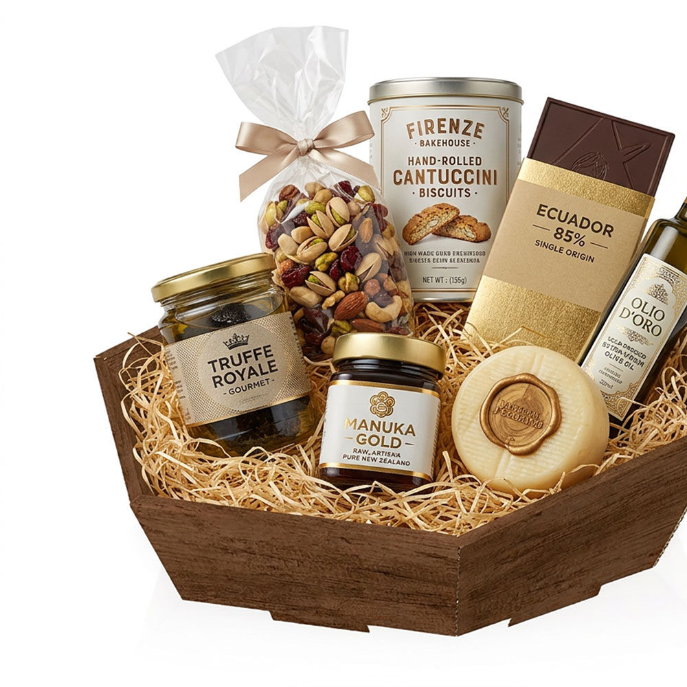 Country Geschenkkorb 6-Eckig